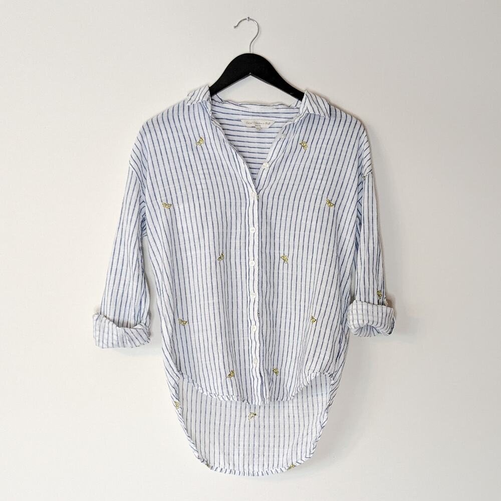 F&F Casual Collection lemon button down, size 2